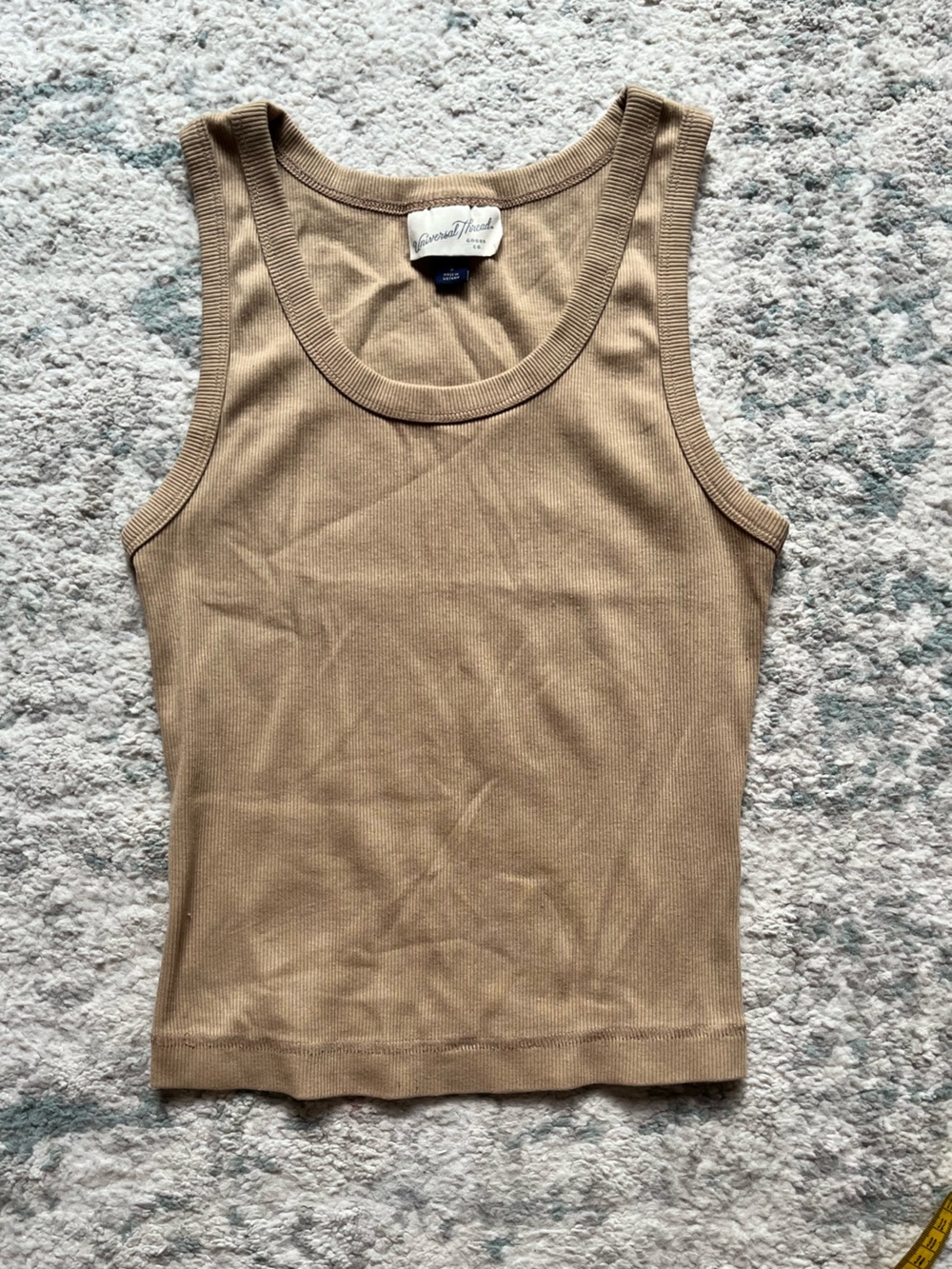 H&M Tan Ribbed Tank Top